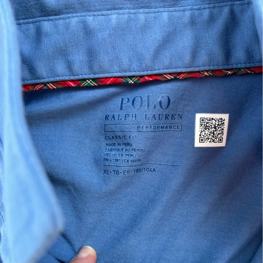 Polo Ralph Lauren Blue Long Sleeve 
Lakewood Country Club logo XL TG - Picture 2 of 4